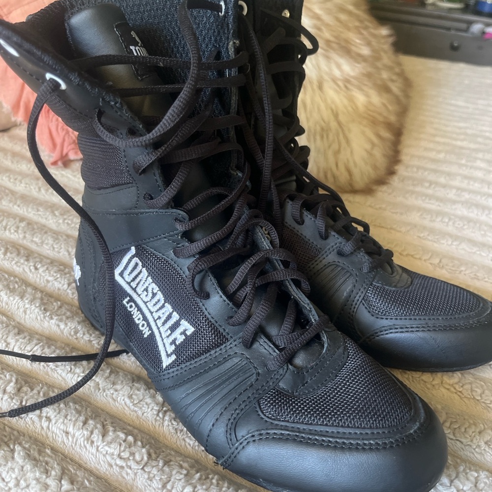 Women's Black Boxing Boots